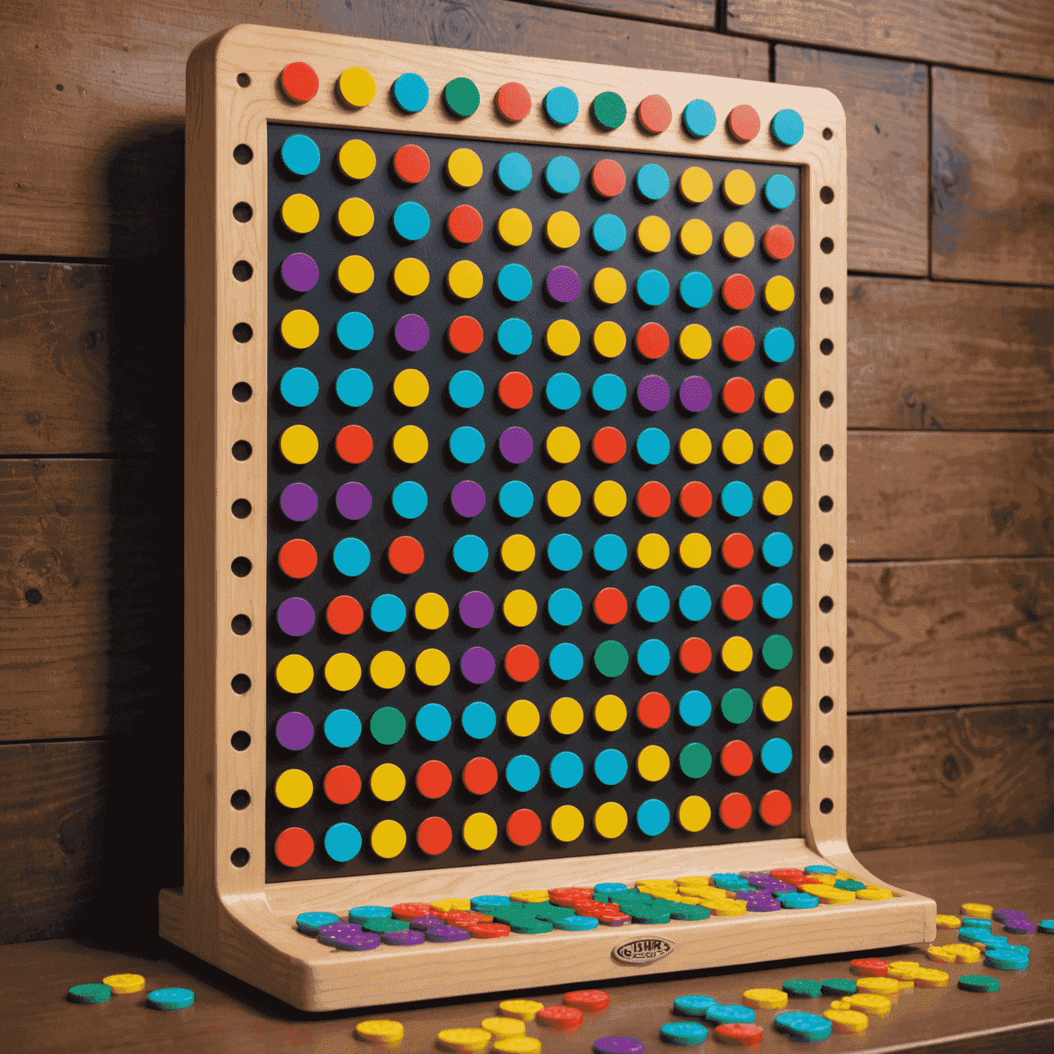 A colorful Plinko board with chips falling through pegs, showcasing both the classic TV game show setup and a modern digital version side by side